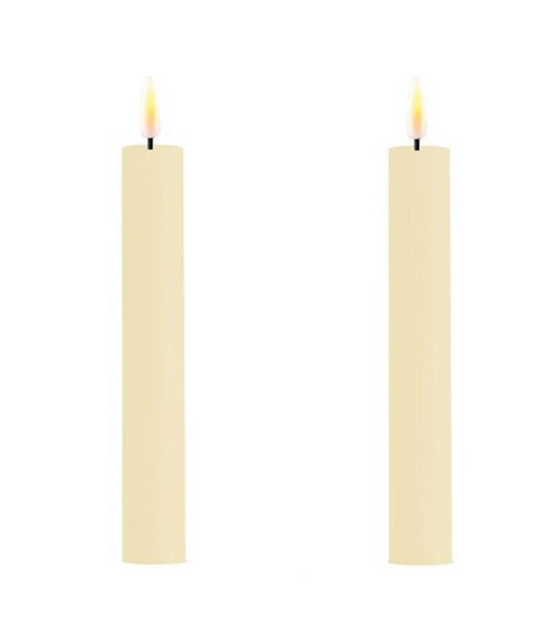 6" Cream LED Taper Candle