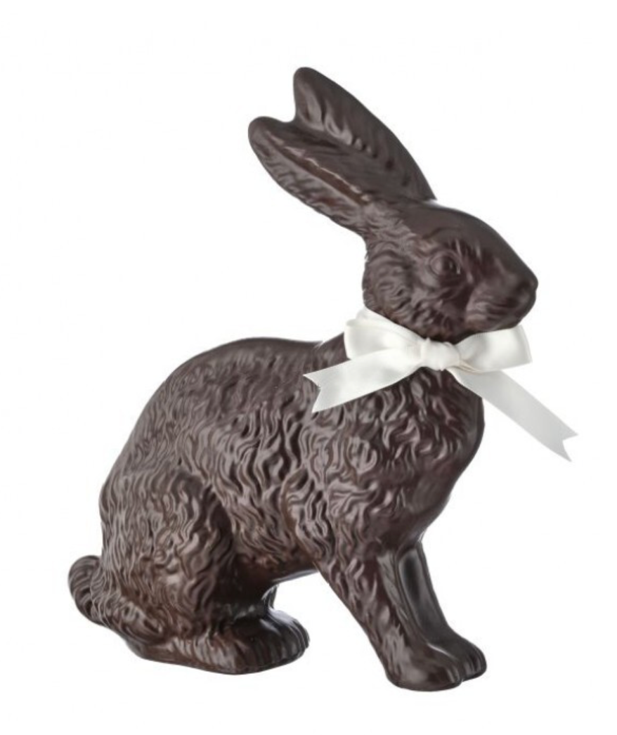 10" Resin Chocolate Bunny