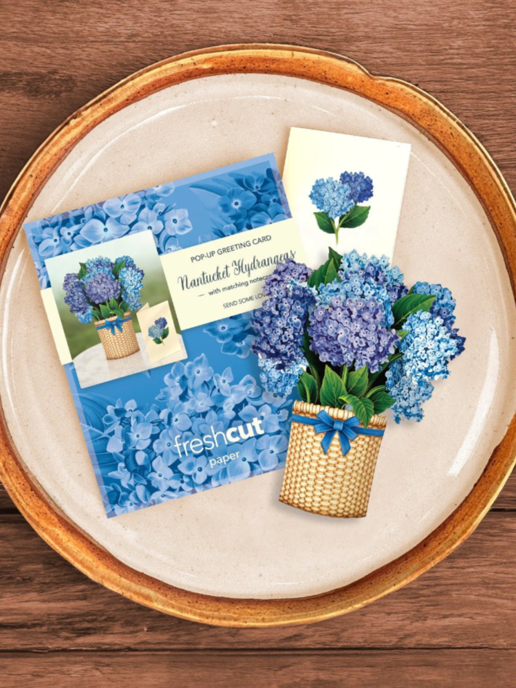 Mini Nantucket Hydrangeas Pop-Up Card