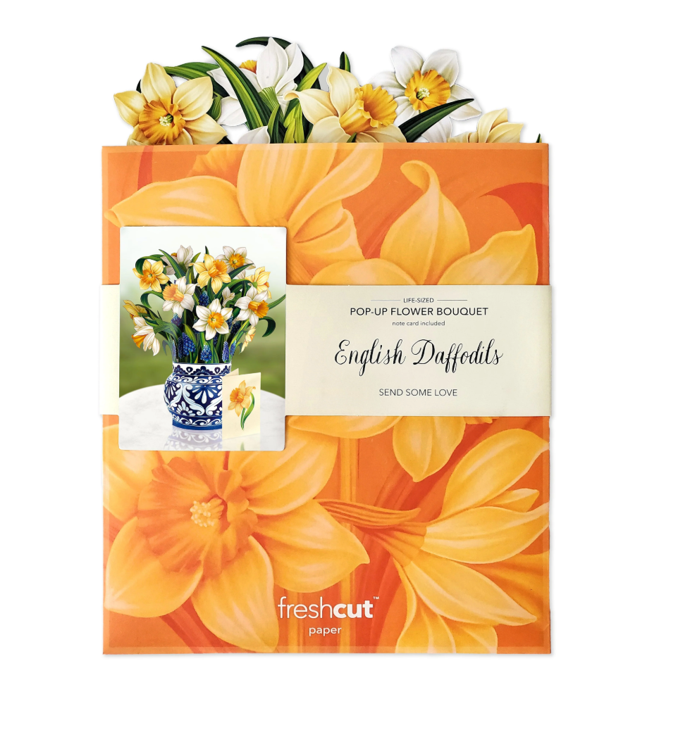 English Daffodils Pop-up Card