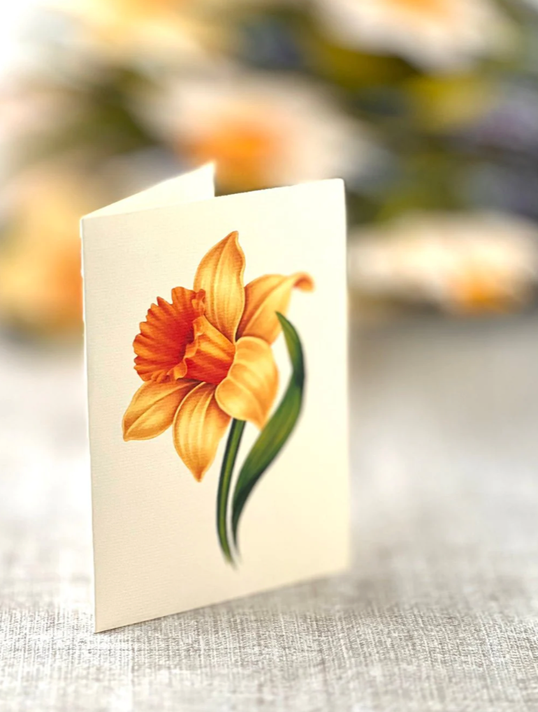 English Daffodils Pop-up Card