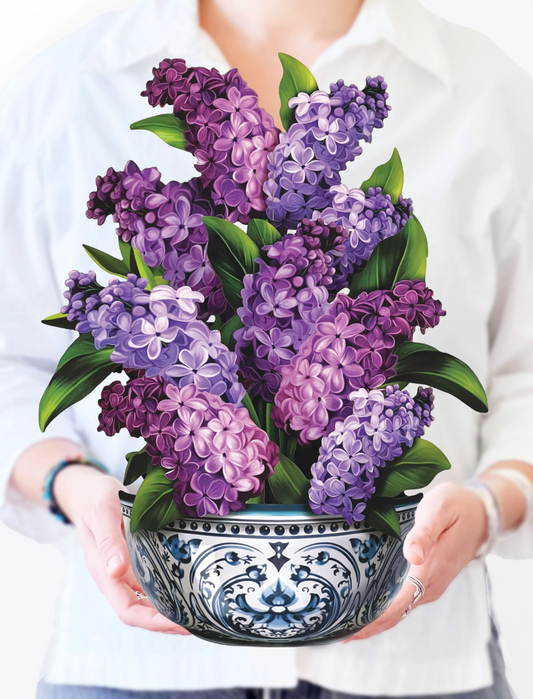 Garden Lilacs Pop-up Card