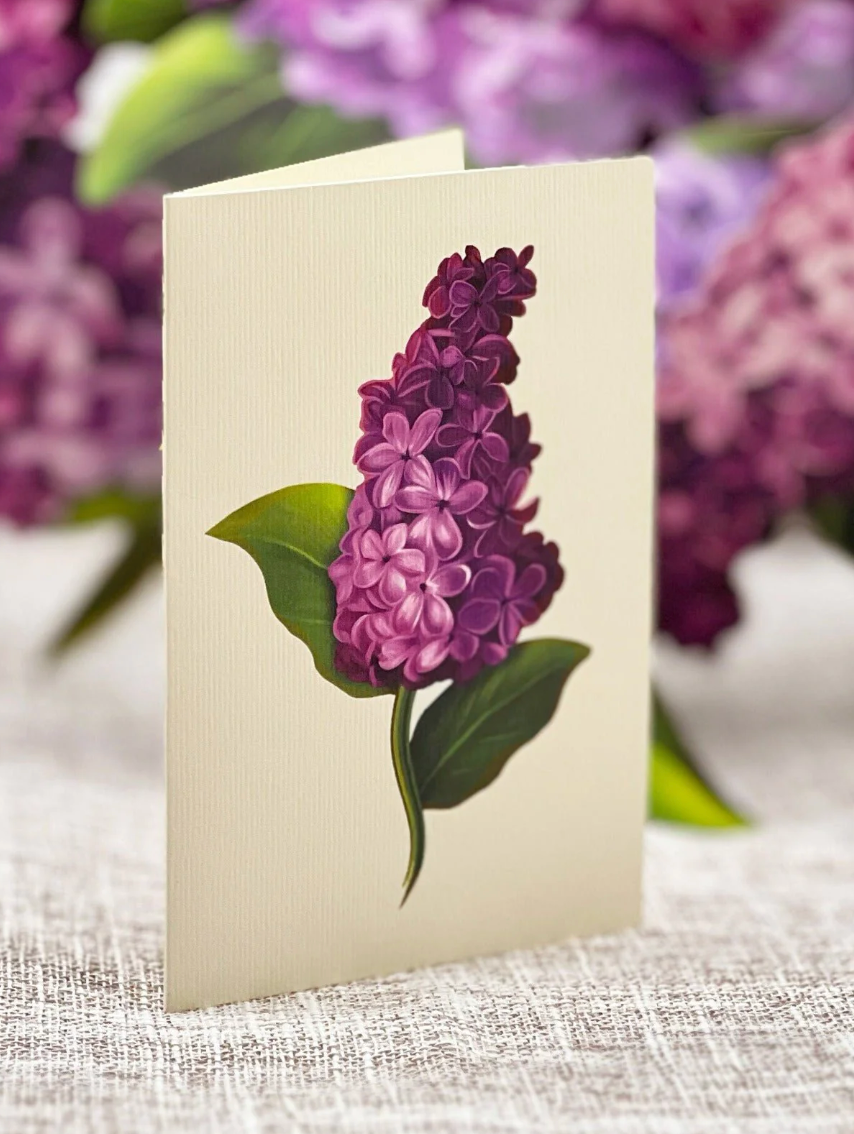 Garden Lilacs Pop-up Card