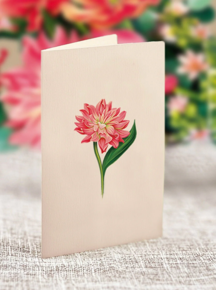 Mini Dear Dahlia Pop-up Greeting Card