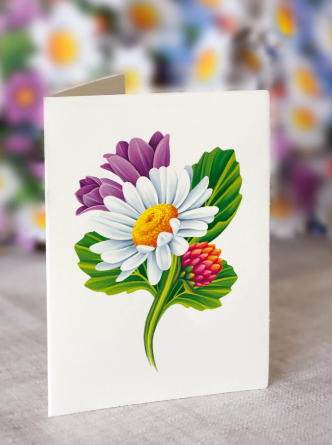 Field of Daisies Pop-up Card