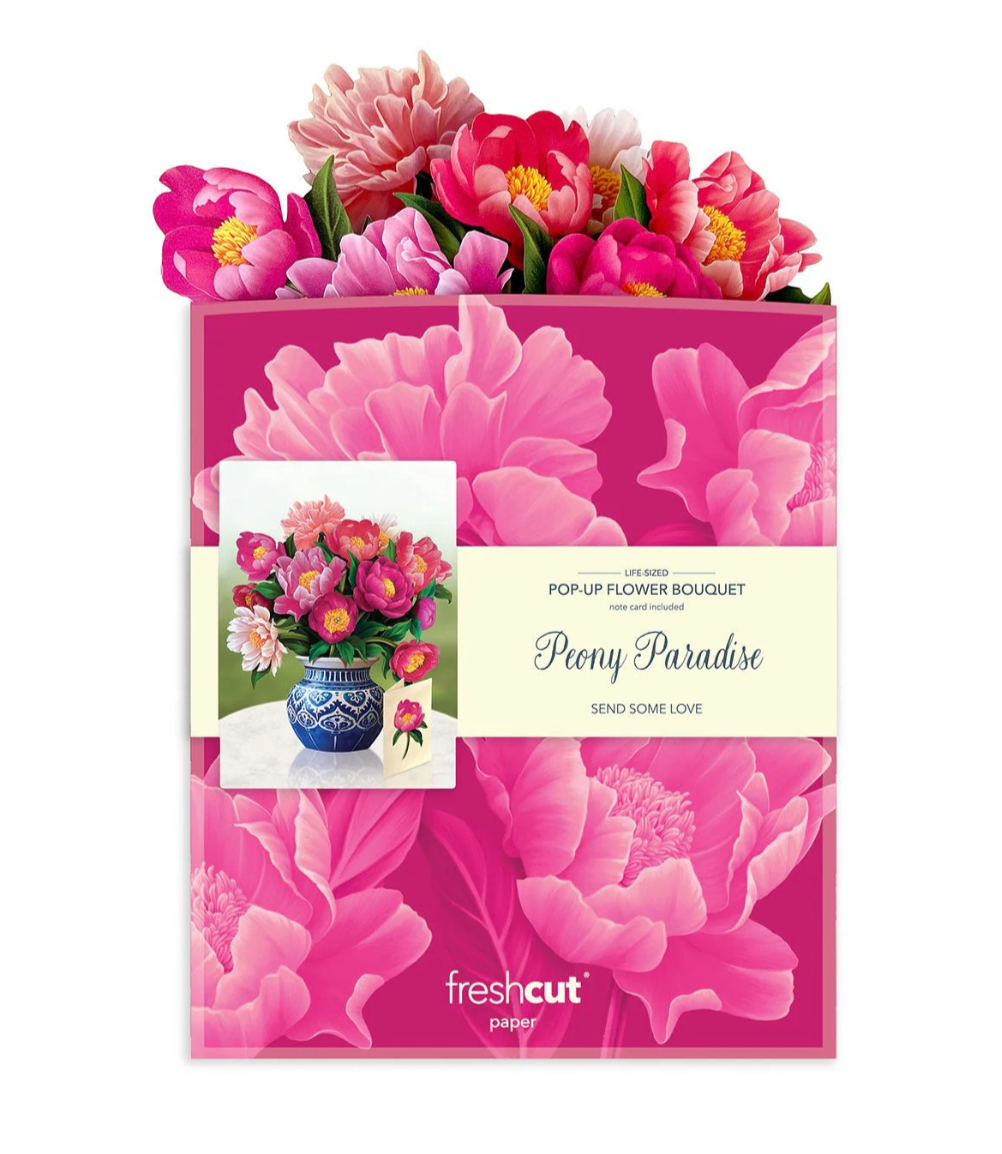 Peony Paradise Pop-up Card