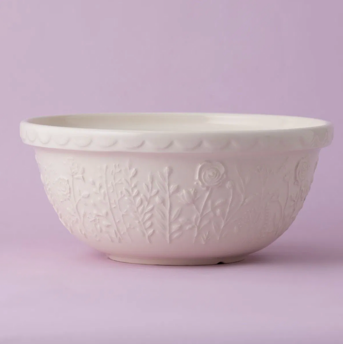 'In the Meadow' Rose (Cream) Mixing Bowl 4.25 Qt