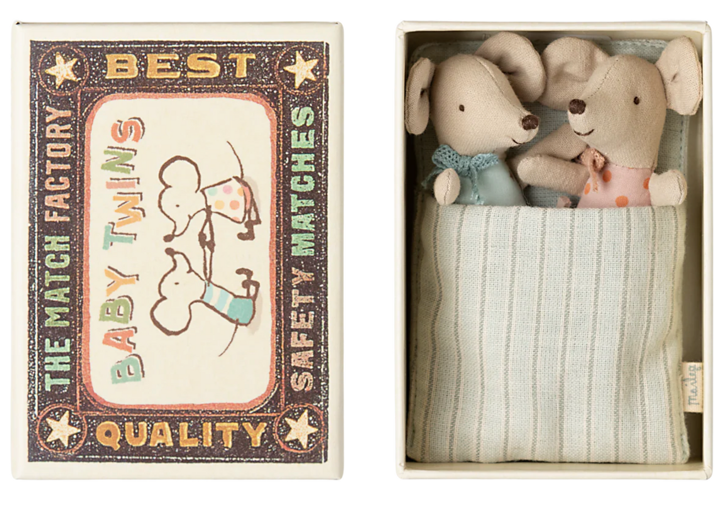 Twins, Baby Mice in Matchbox