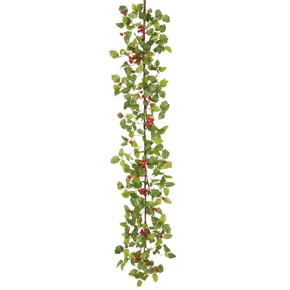 60" MINI HOLLY GARLAND