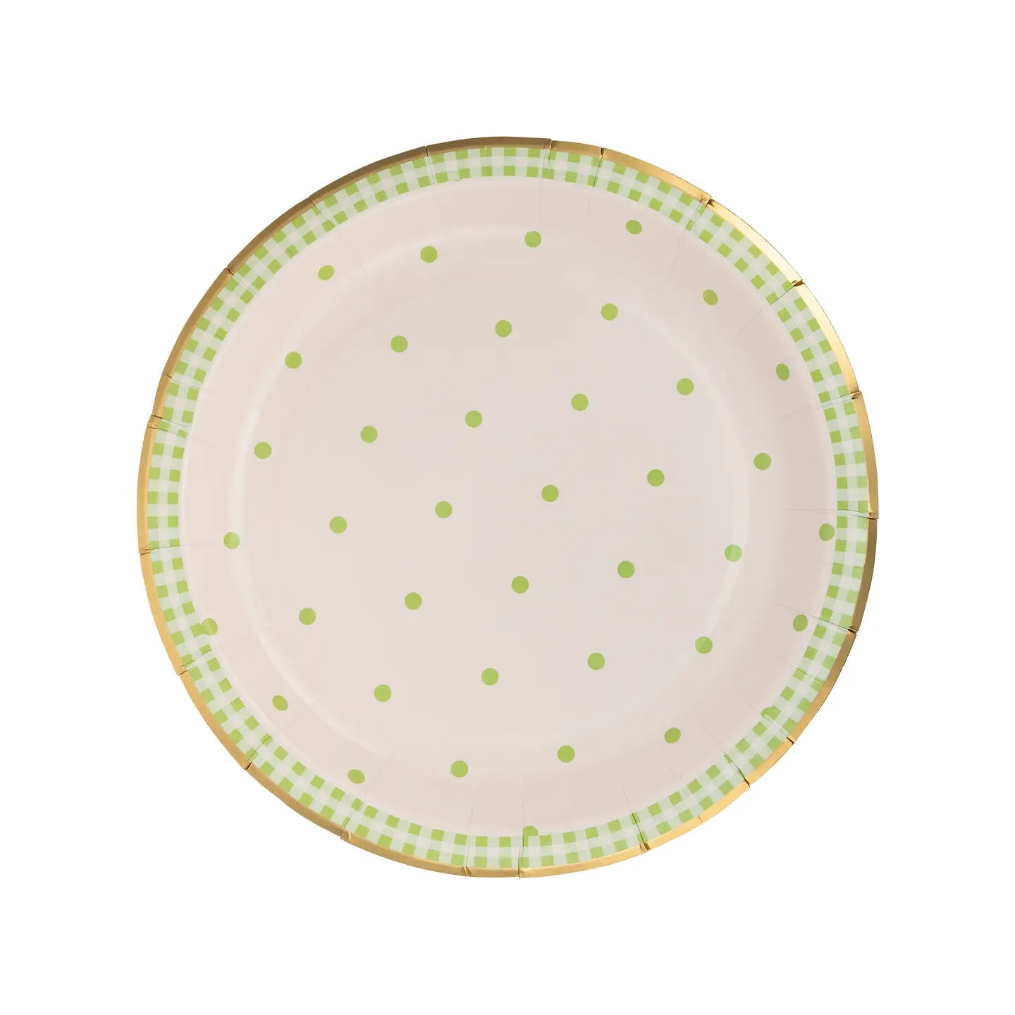 9" Spring Polka Dot Paper Plate Set