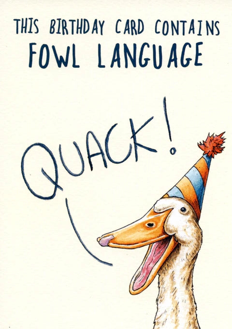'Fowl Language' Card