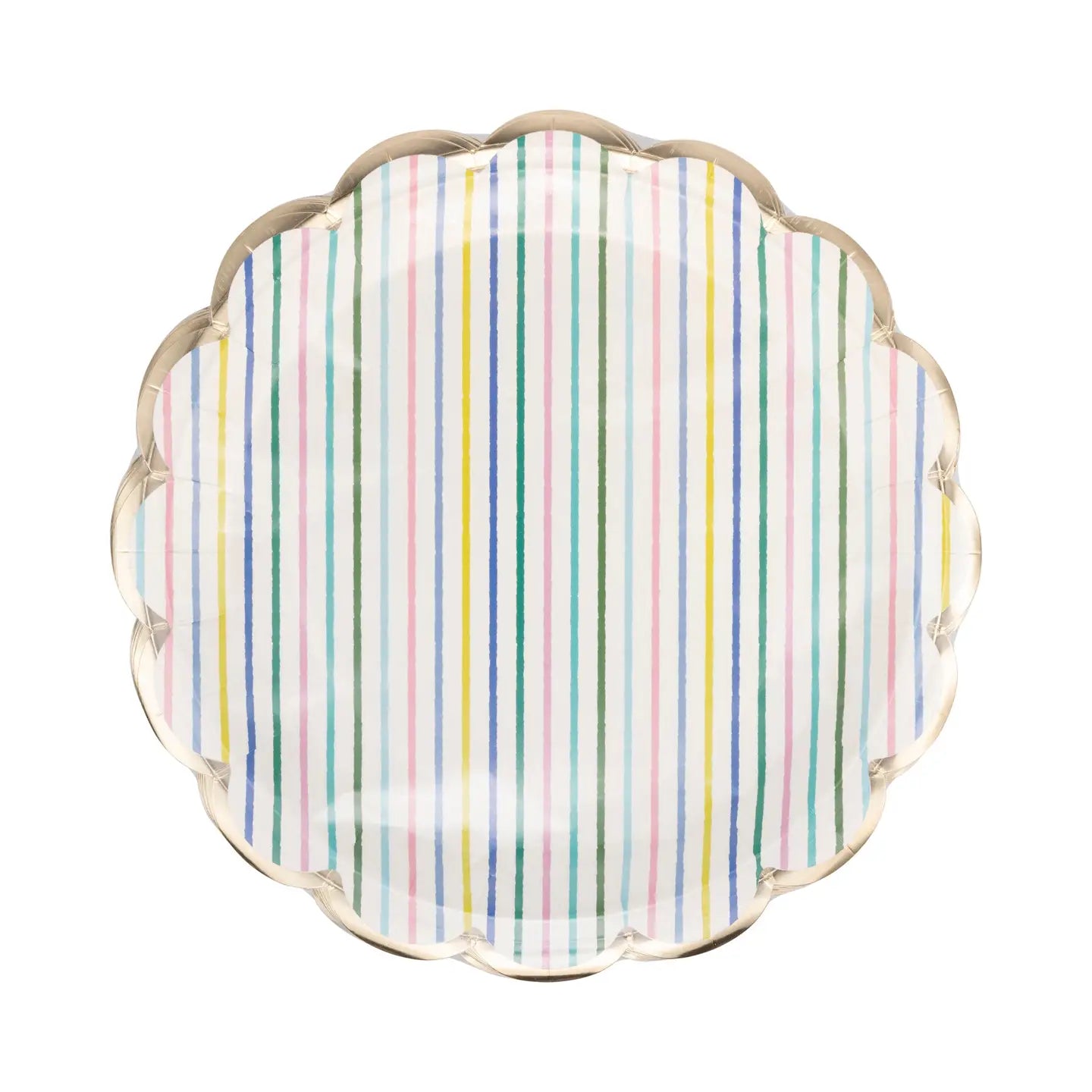 9" Spring Stripe Paper Plate