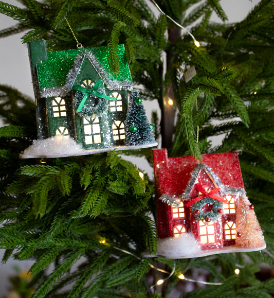 5" LED Holiday Lane House Ornament