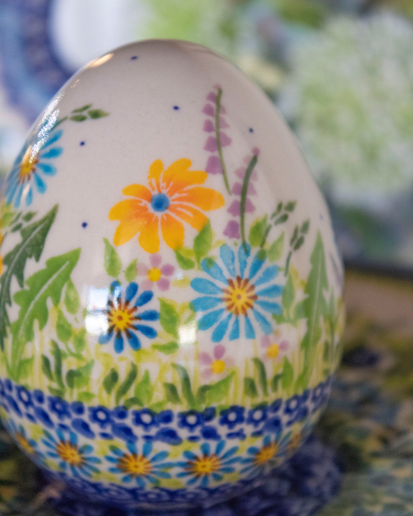 Polish Pottery Large Spring Egg (Design 1)